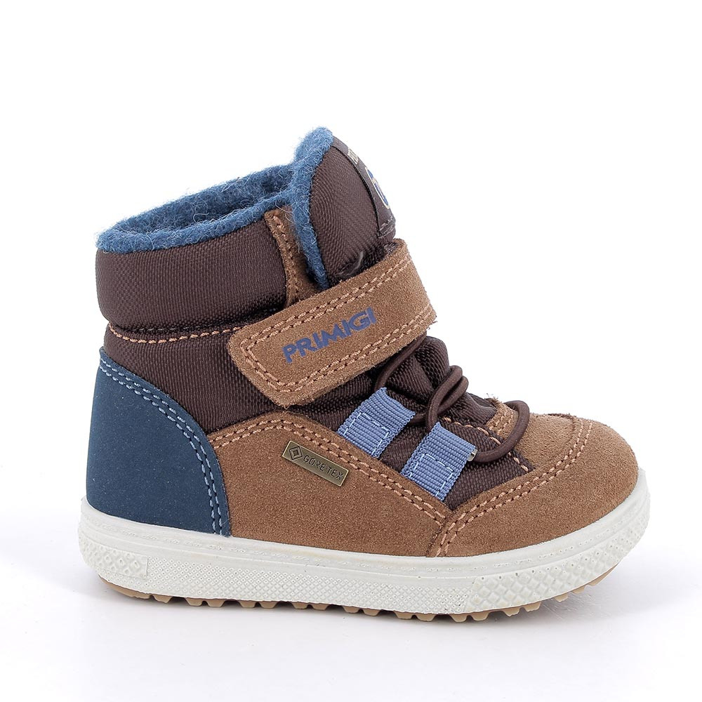 Primigi Scarponcini gore-tex da bambino cuoio-marrone scuro, Taglia 20