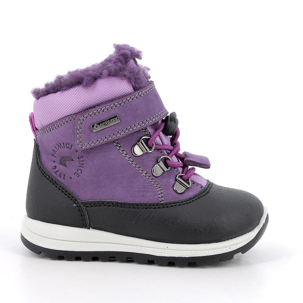 Primigi Scarponcini gore-tex da bambina viola scuro-nero, Taglia 20