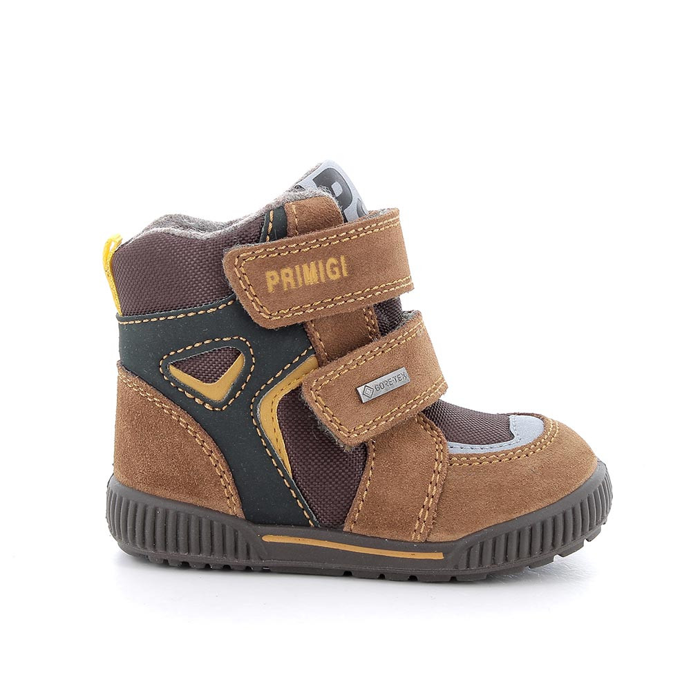 Primigi Stivaletti gore-tex da bambino cuoio-marrone scuro, Taglia 19