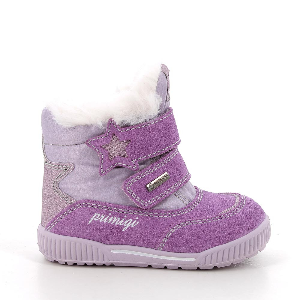 Primigi Stivaletti gore-tex da bambina lavanda-ortensia, Taglia 19