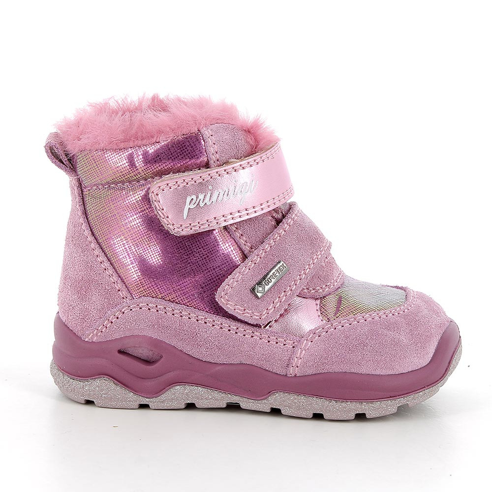Primigi Scarponcini gore-tex da bambina pink-gelso, Taglia 20