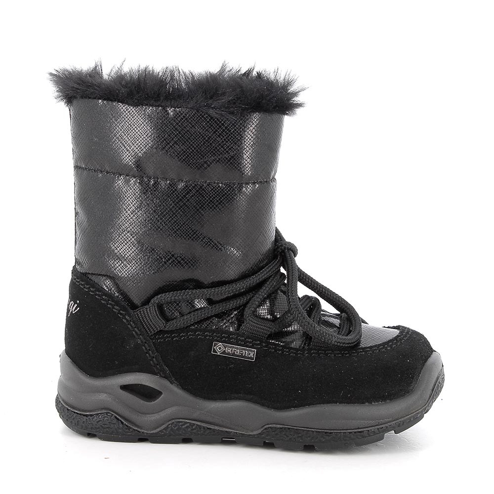 Primigi Stivaletti gore-tex da bambina nero-nero laminato, Taglia 20