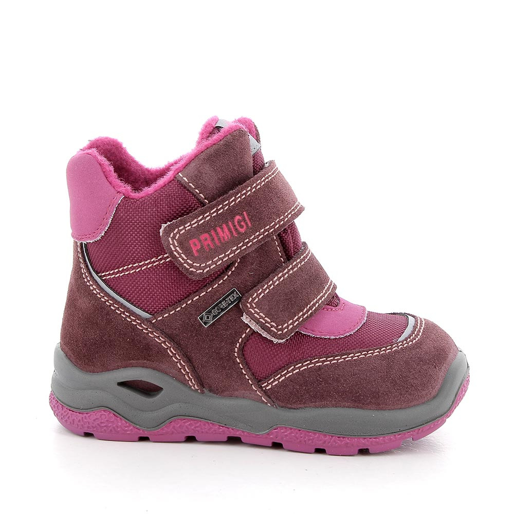 Primigi Scarponcini gore-tex da bambina vino-gelso, Taglia 20