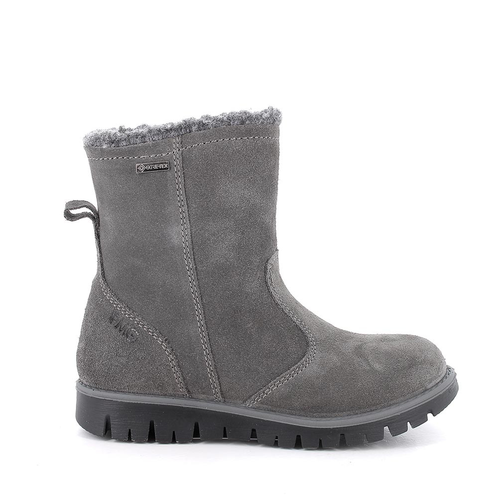 Primigi Stivaletti gore-tex in pelle da bambina grigio scuro, Taglia 27