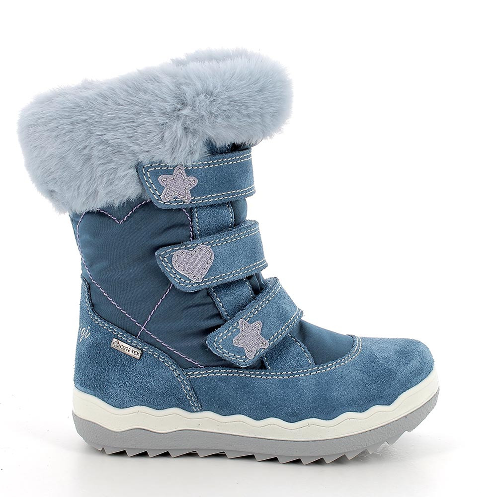 Primigi Stivaletti gore-tex da bambina jeans-celeste, Taglia 25