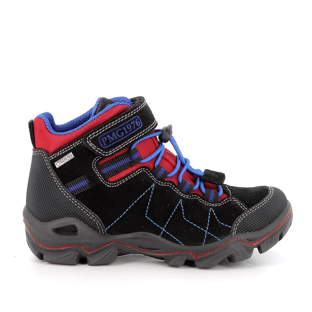 Primigi Scarponcini gore-tex da bambino nero-bordò chiaro, Taglia 28