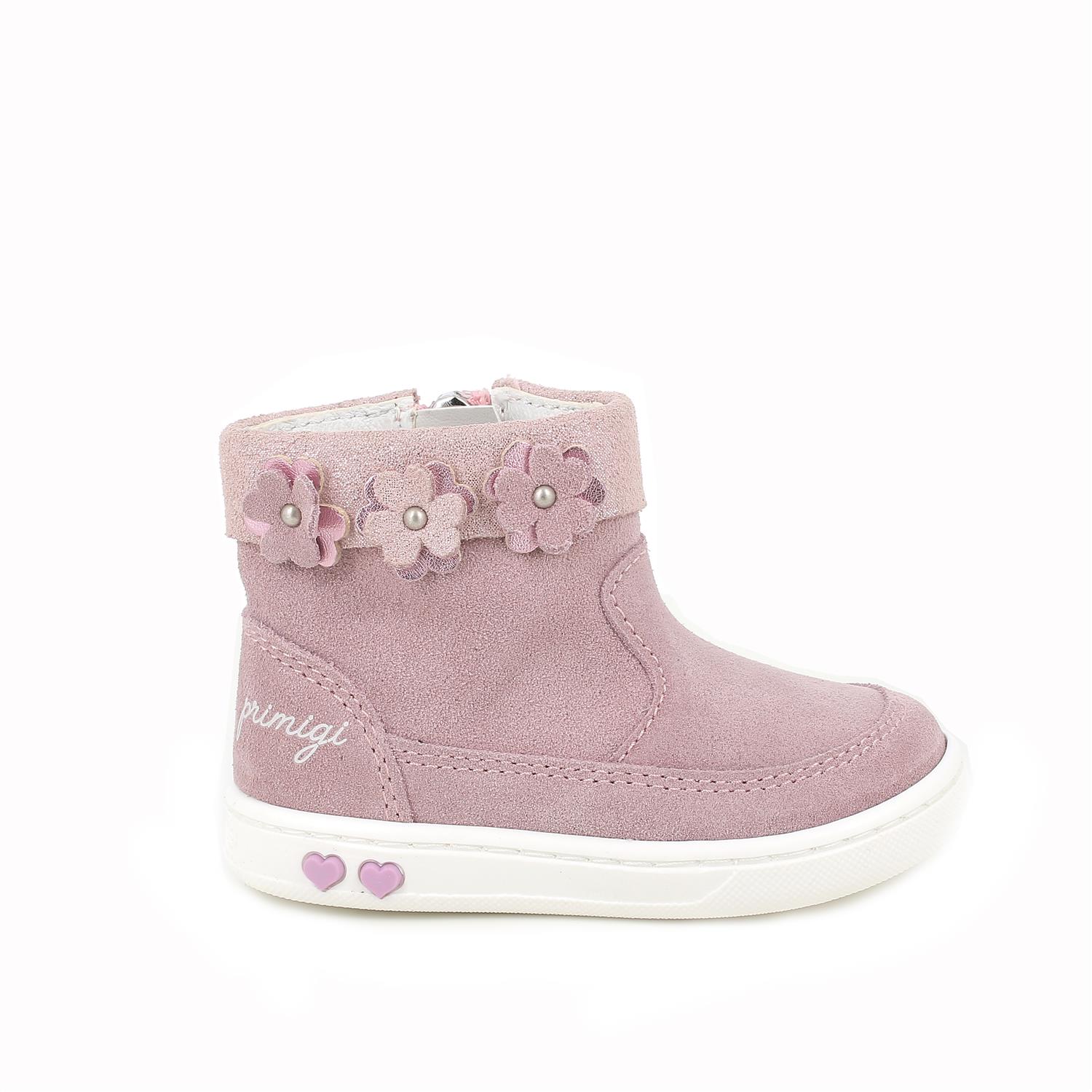 Stivaletti in pelle da bambina chiffon - Main Image