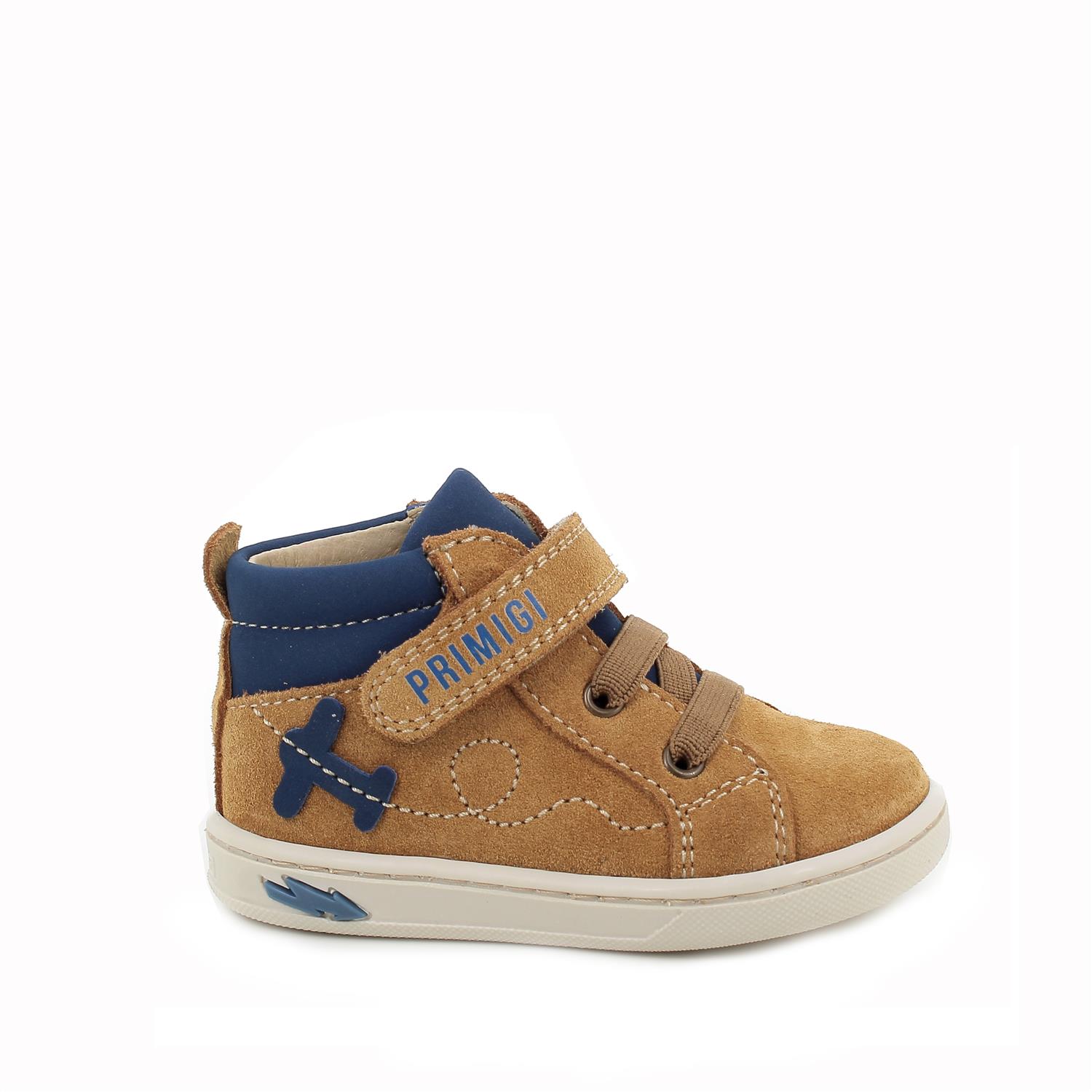 Primigi Scarpe in pelle da bambino senape-bluette, Taglia 18