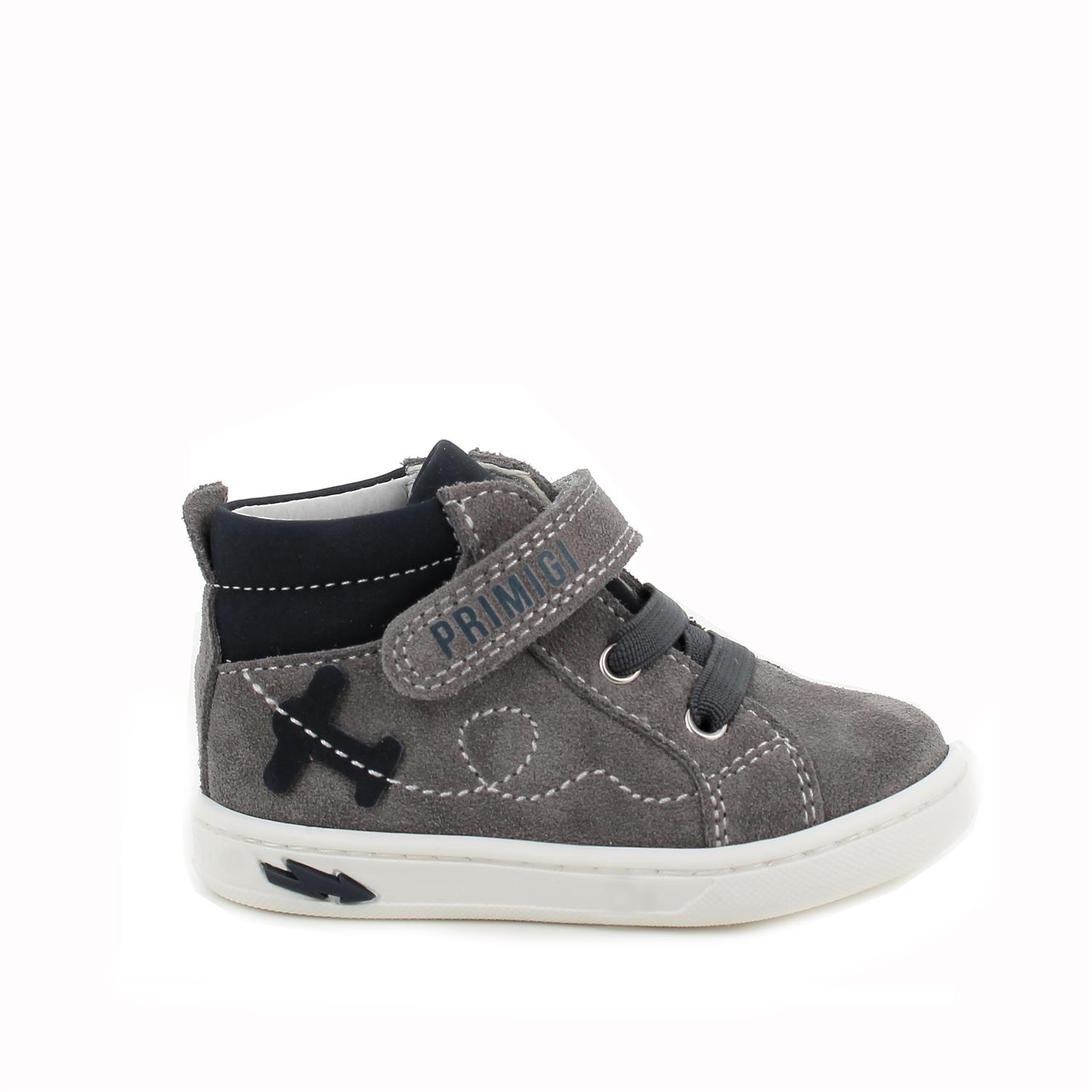 Primigi Scarpe in pelle da bambino grigio-blu, Taglia 18