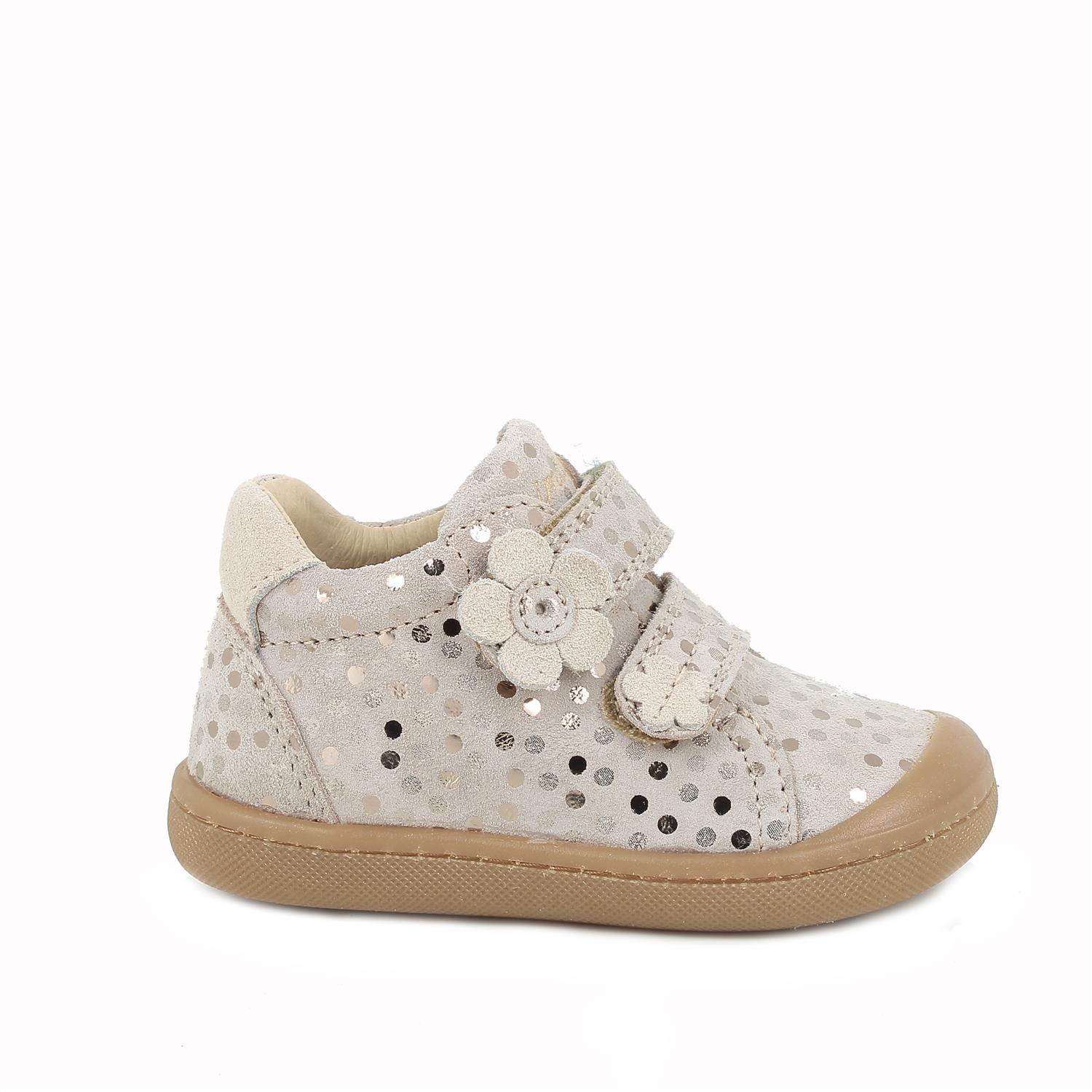 Scarpe eco sostenibili in pelle da bambina talpa