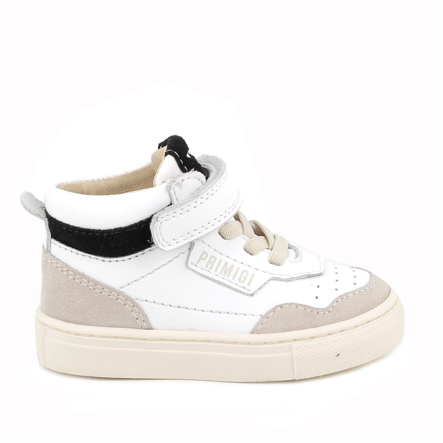 Primigi Sneakers in pelle da bambino bianco-juta, Taglia 20