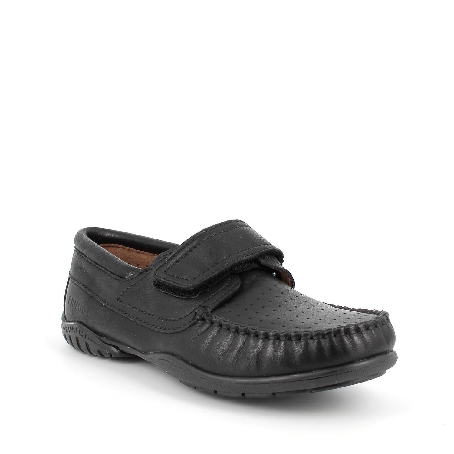 Mocassini in pelle da bambino nero