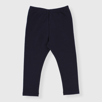 Leggings in felpa da bambina, BLU Leggings in felpa da bambina, BLU