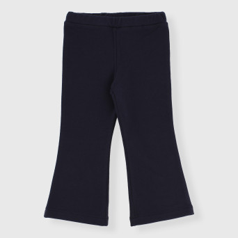 Leggings in felpa da bambina, BLU Leggings in felpa da bambina, BLU