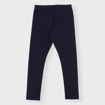 Leggings in jersey da bambina, BLU Leggings in jersey da bambina, BLU