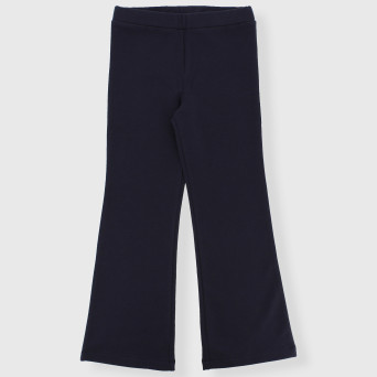 Leggings in felpa da bambina, BLU Leggings in felpa da bambina, BLU