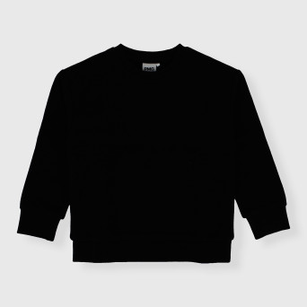 Felpa girocollo da bambino, NERO Felpa girocollo da bambino, NERO