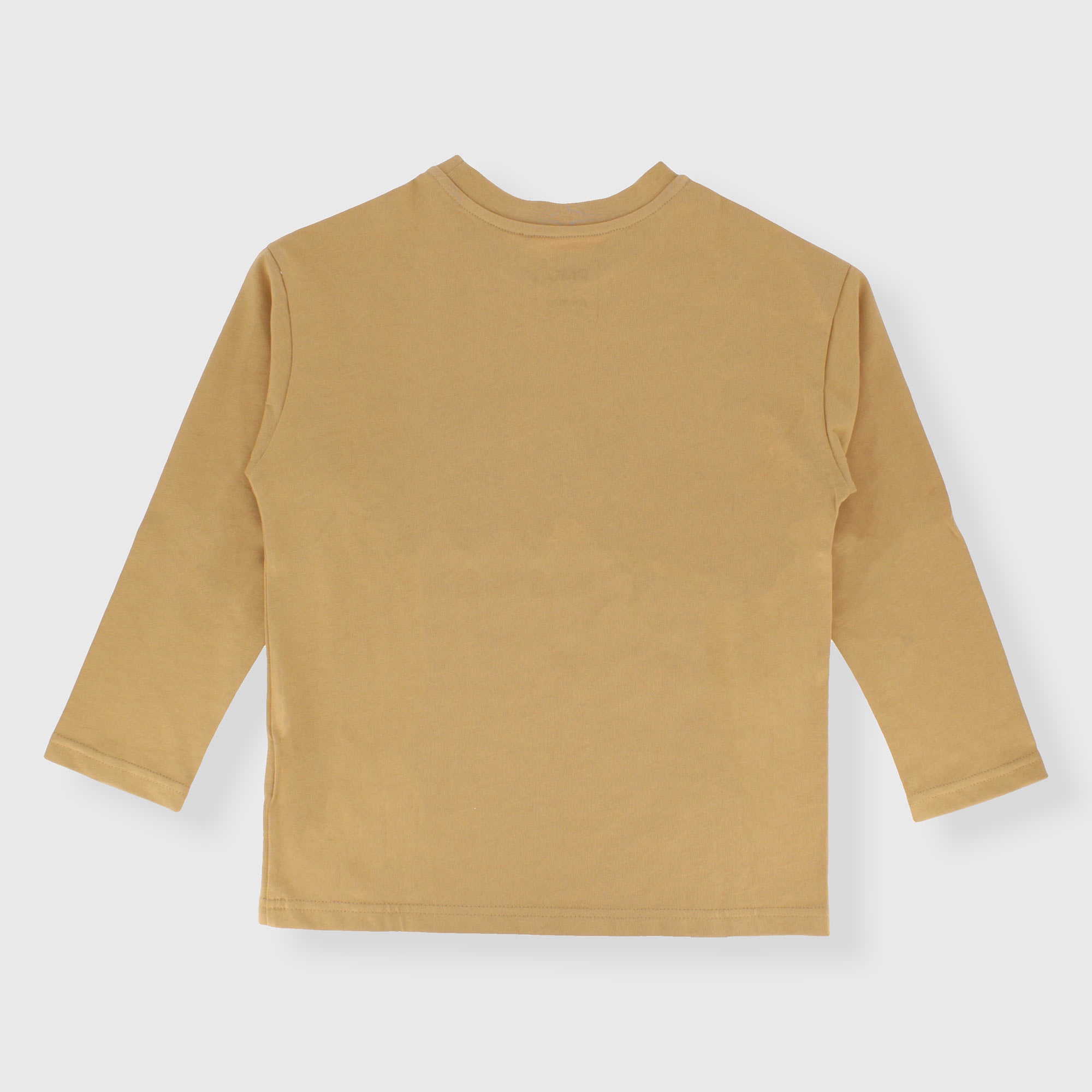 Camiseta marron niño manga larga 2025