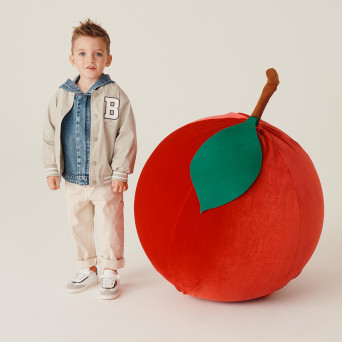 Boy's nylon bomber, brown Boy's nylon bomber, brown