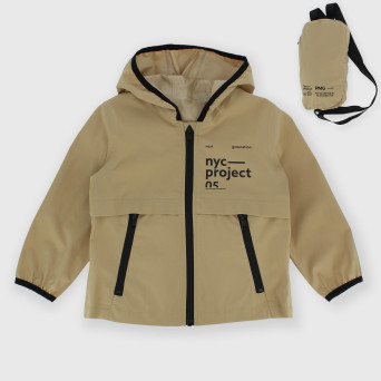 Boy's nylon jacket,  beige Boy's nylon jacket,  beige