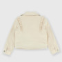 Short jacket in eco-suede for girl, pink Short jacket in eco-suede for girl, pink