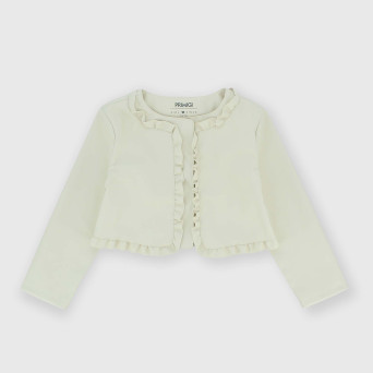 Chaqueta de piel sintética para niña, blanco Chaqueta de piel sintética para niña, blanco