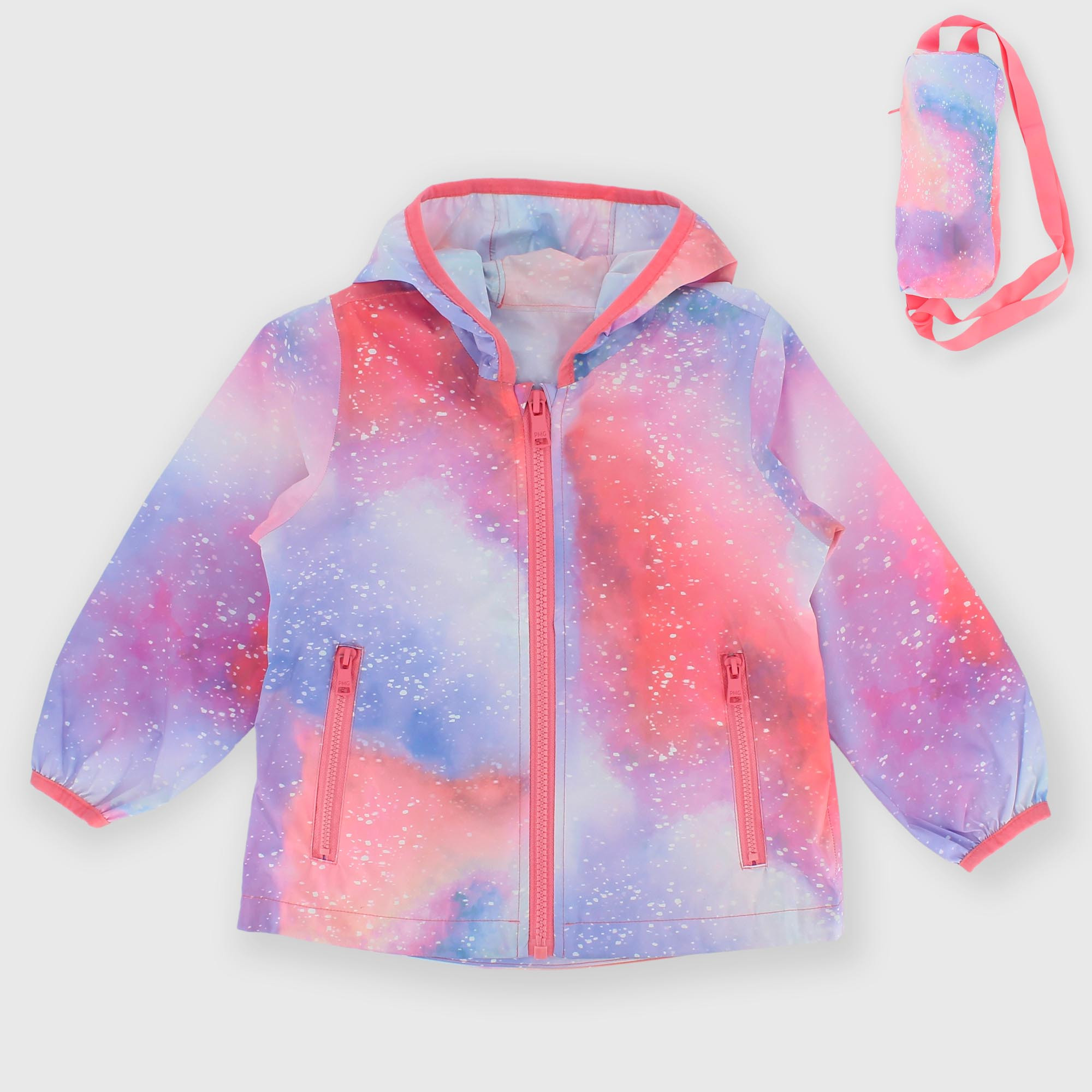 Cazadora de nylon para niña, blanco