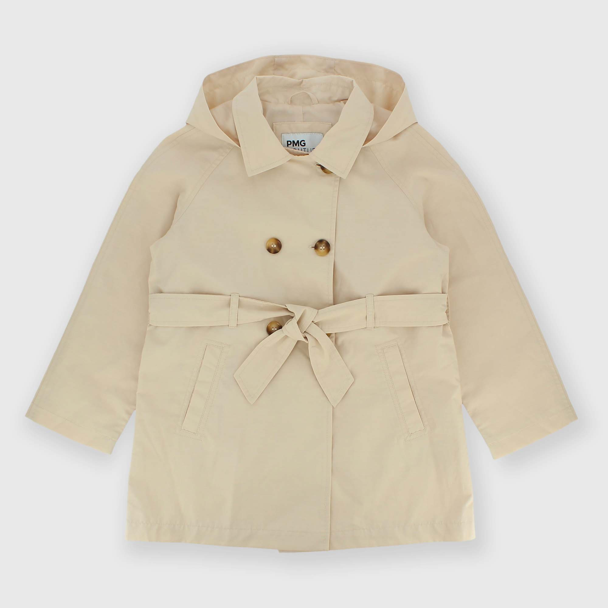 Girl's nylon trench, pink