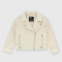 Short jacket in eco-suede for girl, pink Short jacket in eco-suede for girl, pink