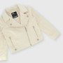 Short jacket in eco-suede for girl, pink Short jacket in eco-suede for girl, pink
