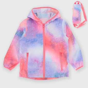 Girl's nylon jacket,  white Girl's nylon jacket,  white