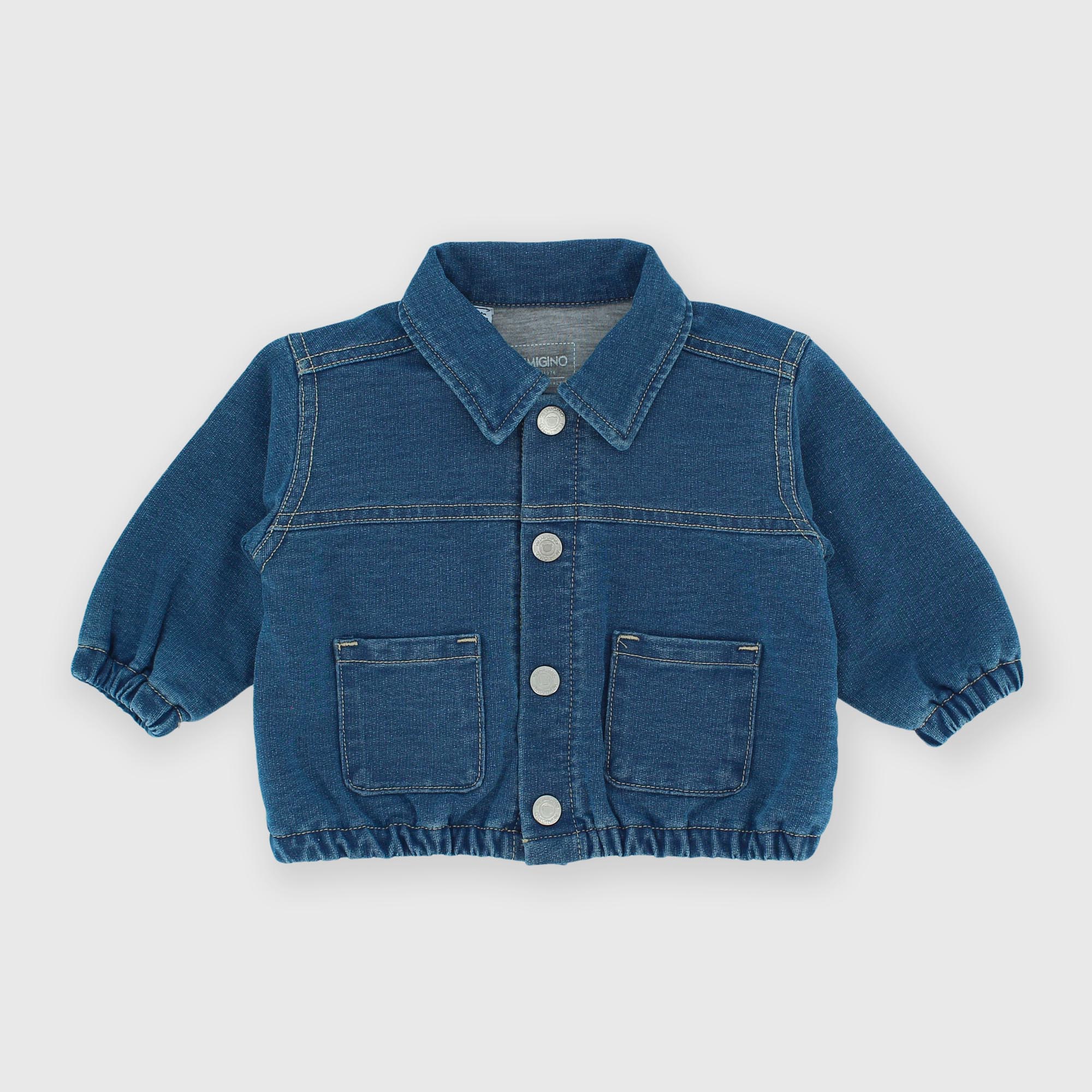 Chaqueta de felpa para bebé, azul