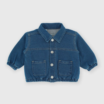 Chaqueta de felpa para bebé, azul Chaqueta de felpa para bebé, azul