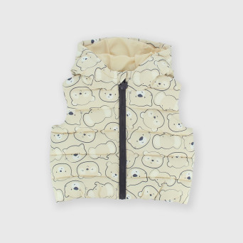 Newborn nylon-vest, beige Newborn nylon-vest, beige