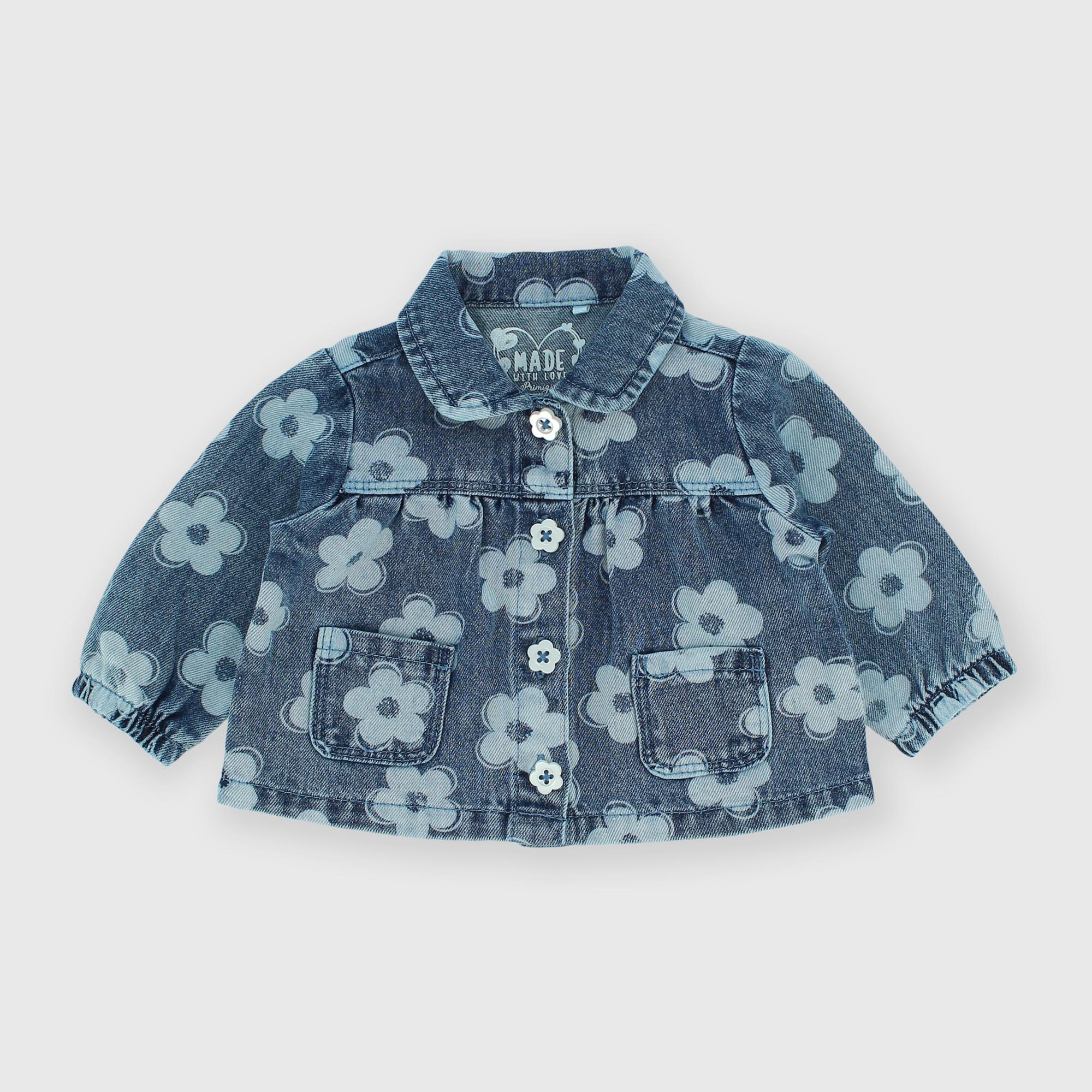 ДЖИНСОВАЯ КУРТКА ДЛЯ НОВОРОЖДЕННОЙ, СИНИЙ