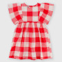 Vestito in cotone da bambina, rosso Vestito in cotone da bambina, rosso