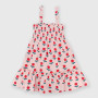 Vestido de viscosa para niña, rosa Vestido de viscosa para niña, rosa