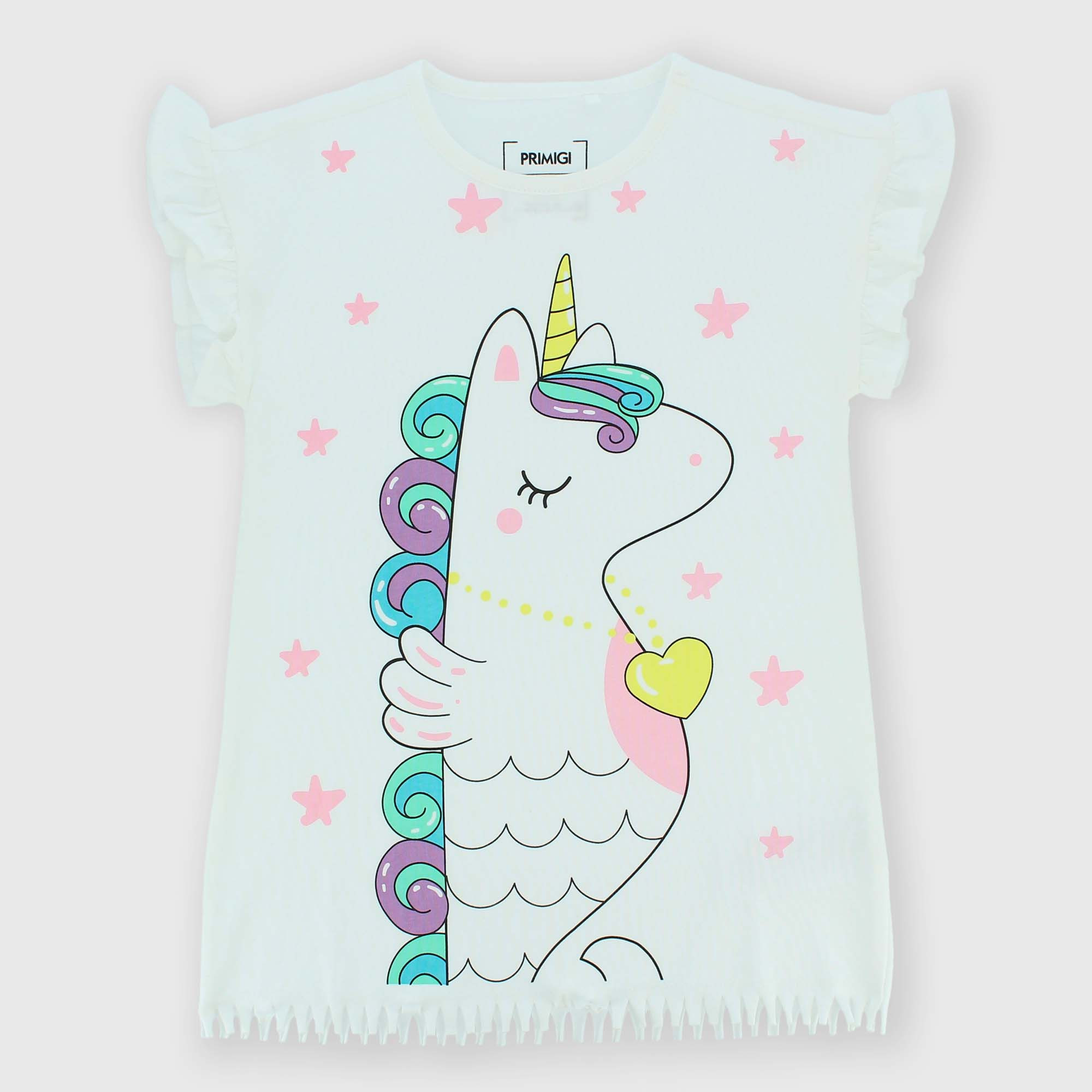Primigi Copricostume in jersey da bambina, bianco, Taglia 12M