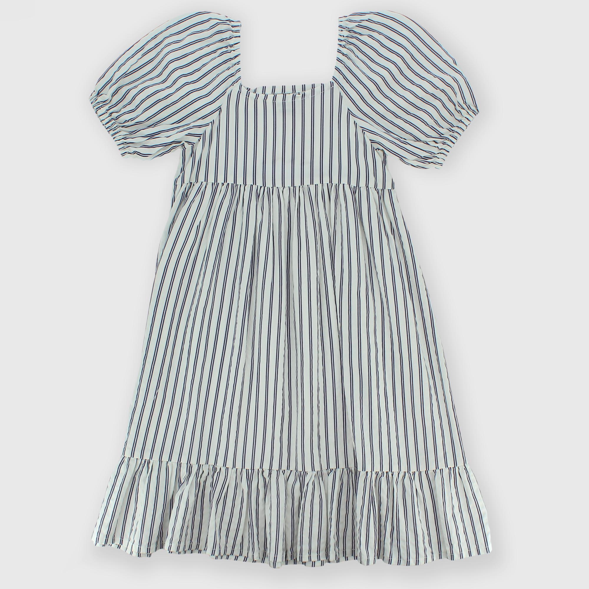 Robe en coton  fille, bleu