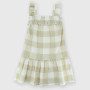 Girl's coton dress, green Girl's coton dress, green