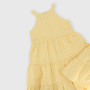 Girl's San Gallo lace dress, yellow Girl's San Gallo lace dress, yellow