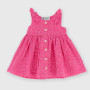 Newborn coton dress, pink Newborn coton dress, pink