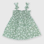Newborn ribbed dress, green Newborn ribbed dress, green