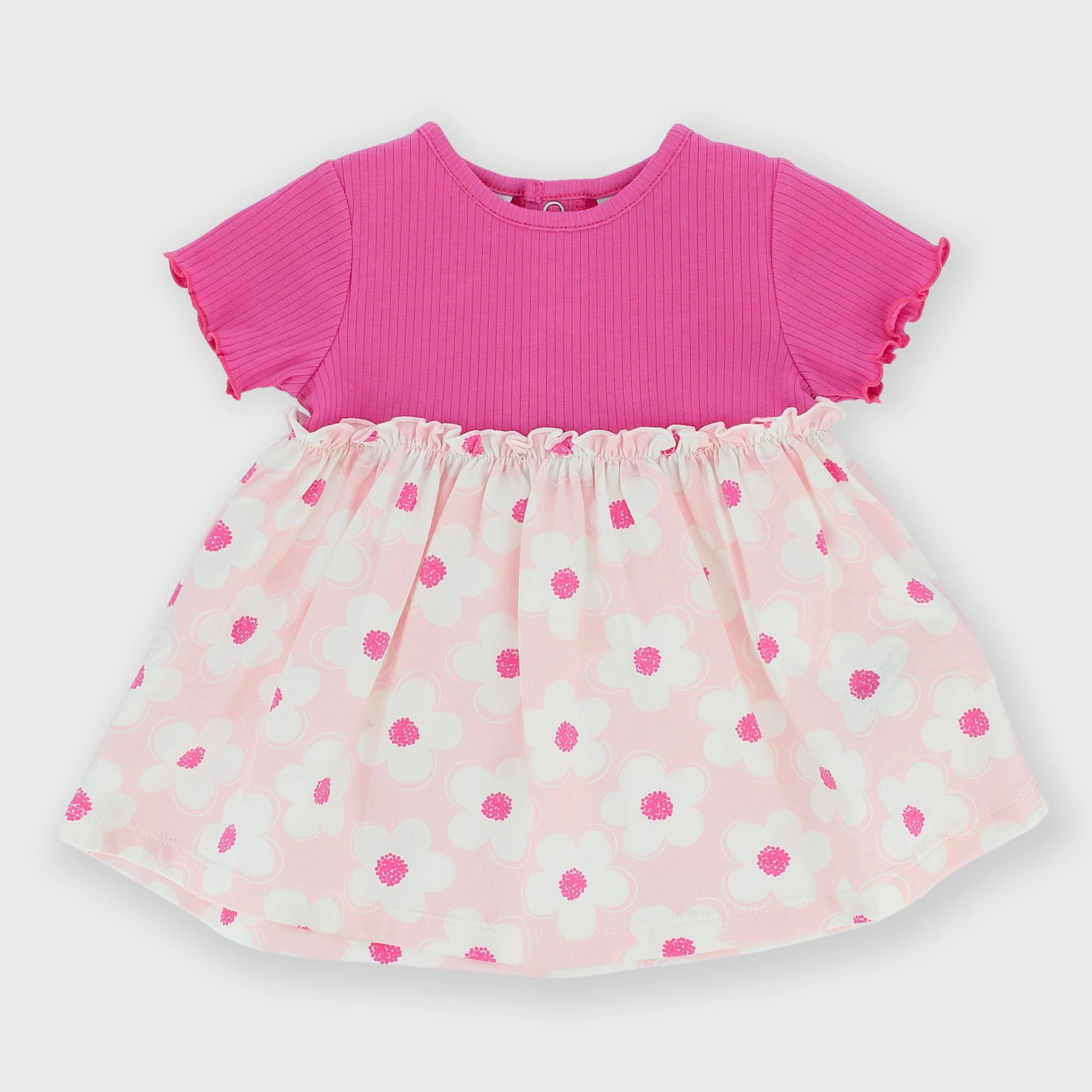 Robe en Jersey  nouveau-née, rose