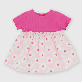 Newborn girl Jersey dress, pink Newborn girl Jersey dress, pink