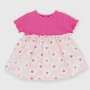 Newborn girl Jersey dress, pink Newborn girl Jersey dress, pink