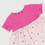 Newborn girl Jersey dress, pink Newborn girl Jersey dress, pink