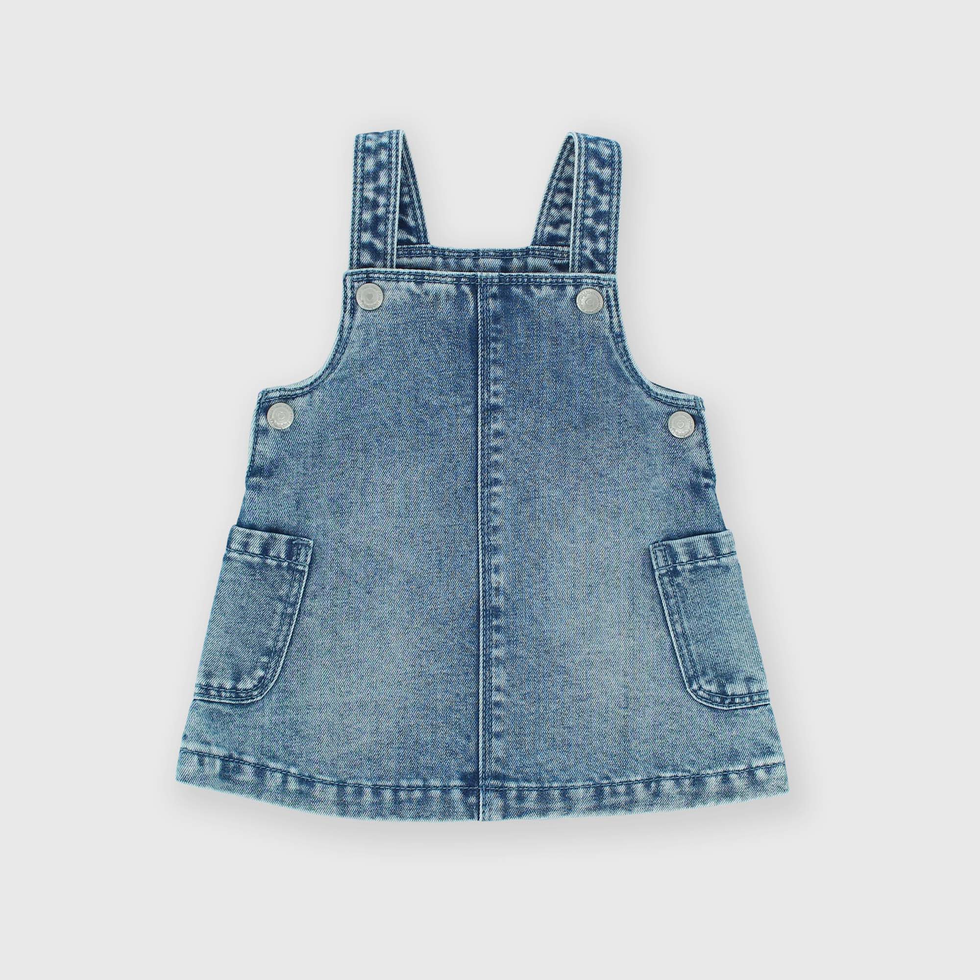 Primigi Salopette in jeans da neonata, blu, Taglia 6M