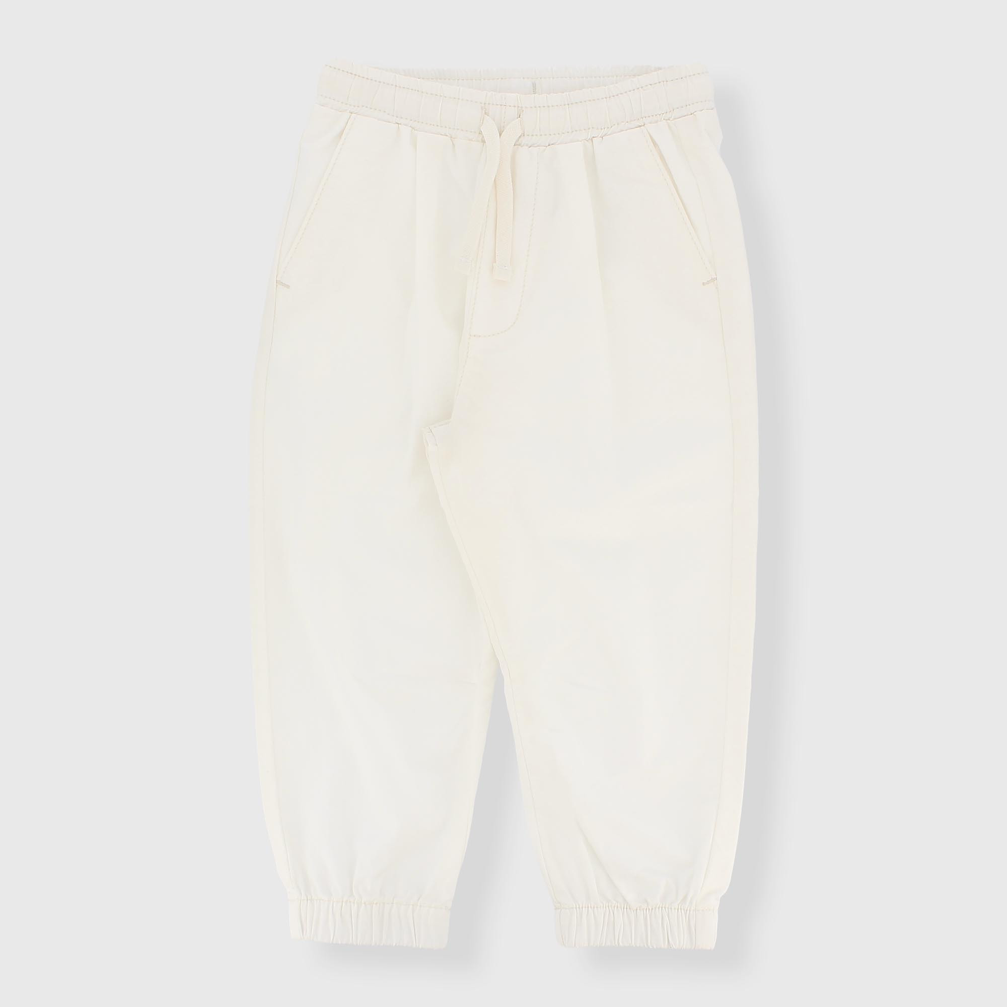 БРЮКИ ИЗ ПОПЛИНА ДЛЯ МАЛЬЧИКОВ, БЕЛЫЙ