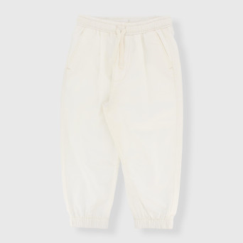 Boy's popeline trousers, white Boy's popeline trousers, white